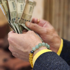 Money Magnet Bracelet - Pyrite, Tiger Eye, Citrine & Aventurine Beads
