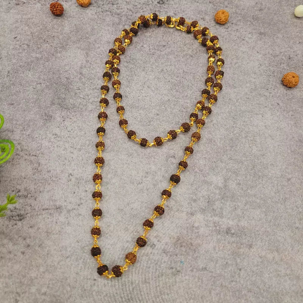 Gold Plated Eternal Grace Rudraksha Mala