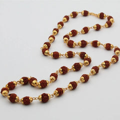 Gold Plated Eternal Grace Rudraksha Mala