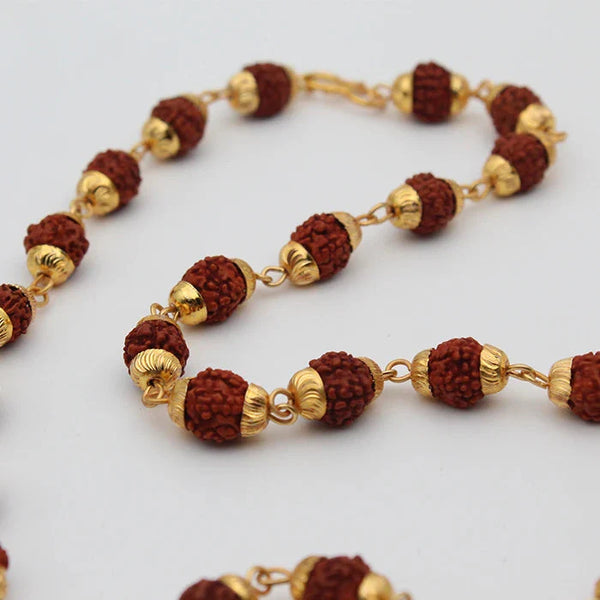 Gold Plated Eternal Grace Rudraksha Mala