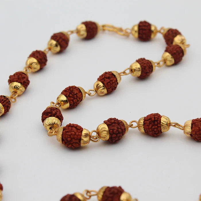 Gold Plated Eternal Grace Rudraksha Mala