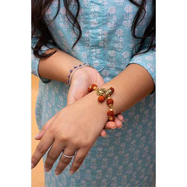 Rudraksh Damru Eye Bracelet