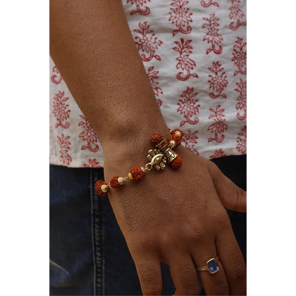 Rudraksh Damru Eye Bracelet