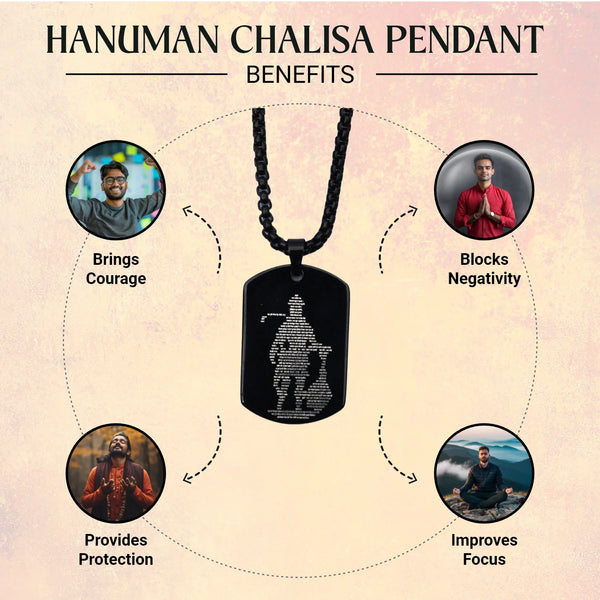 Hanuman Chalisa Pendant (Blessing & Protection) - Abhimantrit