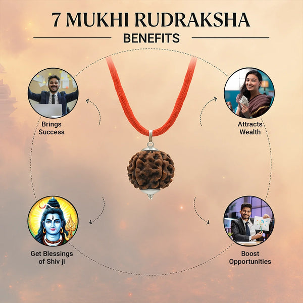 7 Mukhi Nepali Rudraksha - 100% Original
