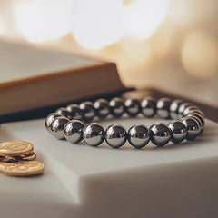 Karz Mukti Bracelet Original With Silver Hematite