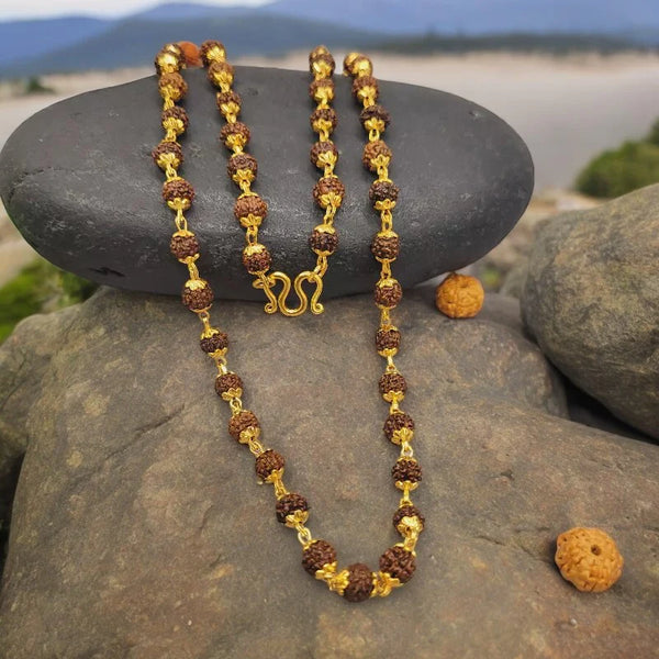 Gold Plated Eternal Grace Rudraksha Mala